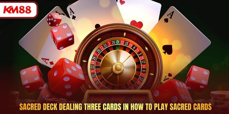 Sacred deck dealing three cards in how to play sacred cards