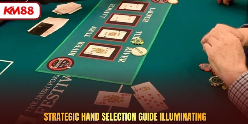 Strategic hand selection guide illuminating