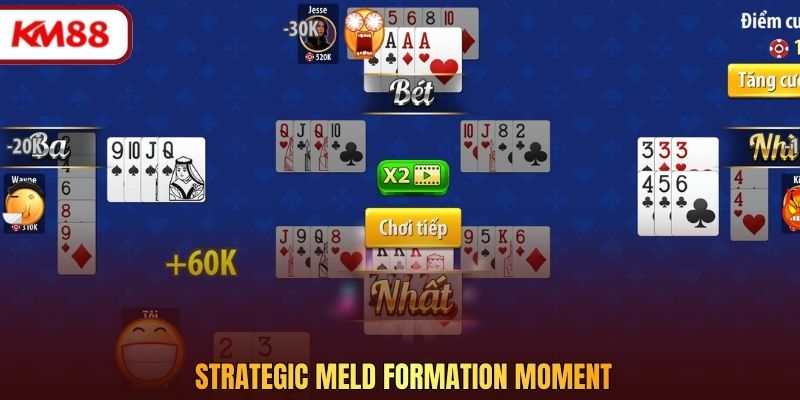 Strategic meld formation moment